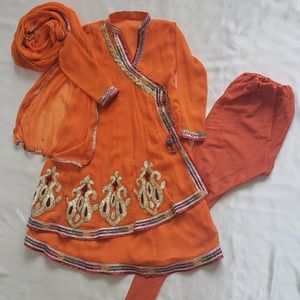 COPY - 3pc Semi-formal Pakistani Indian Anghakha Style Outfit